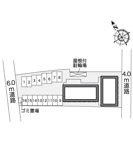 ★手数料０円★広島市安佐北区可部２丁目　月極駐車場（LP）